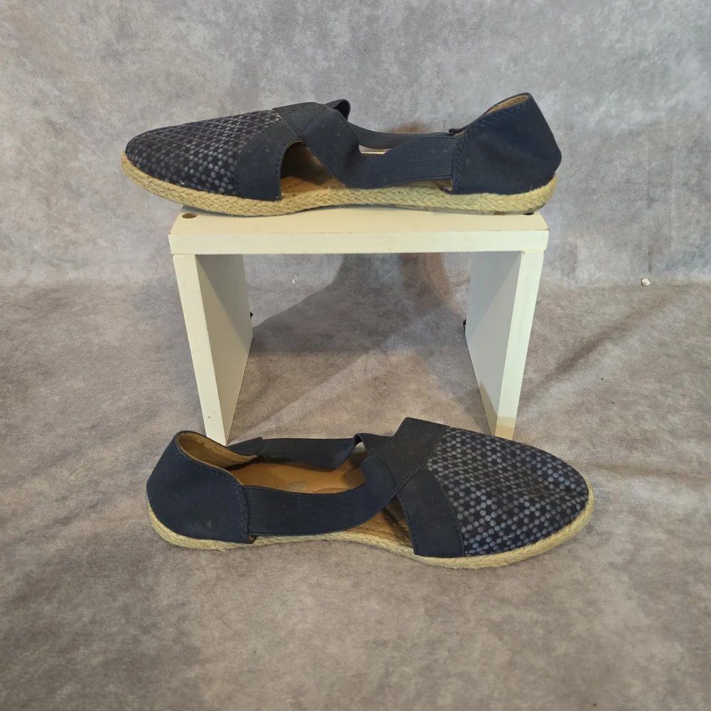 Women's Navy Casual Espadrille‎ Flats